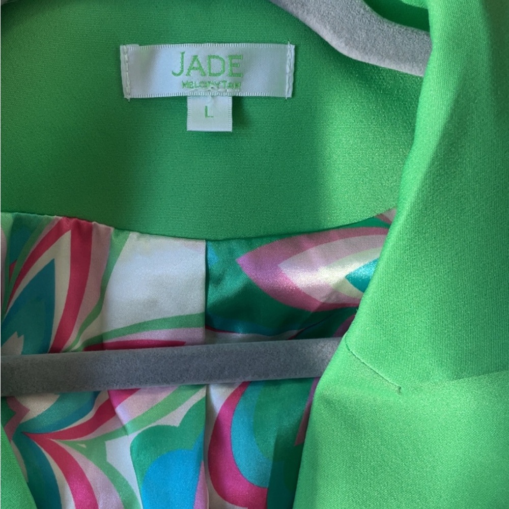 Jade Green Winnie Double-Breasted Blazer L - Picture 5 of 10